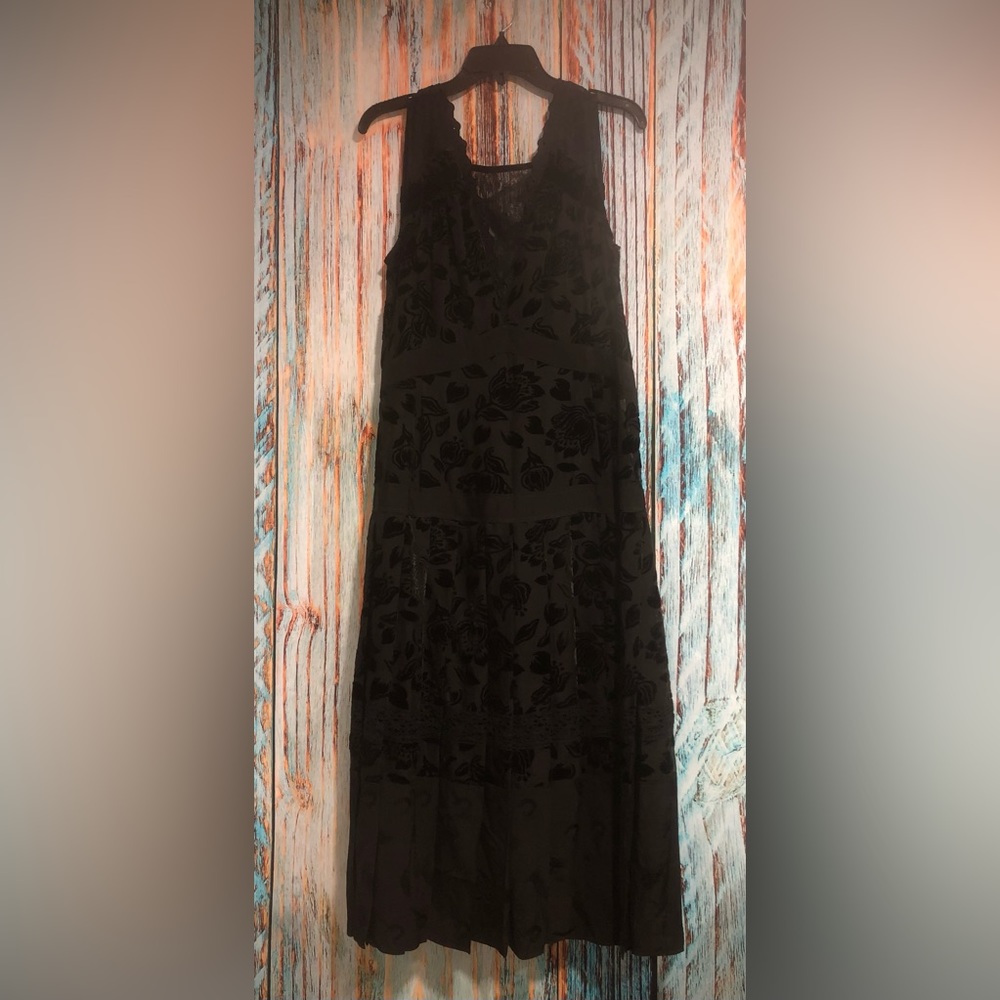 COACH Floral Devor Dress Sz6 Black Originally $795.